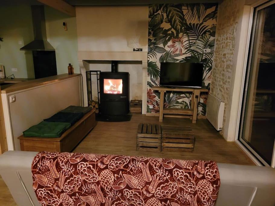 Maison Poitevine 9/10 Personnes Chaunay Bagian luar foto